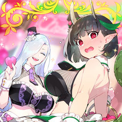 This is a pixiv picture whose title is ストリート・チョコメイド2025（巳）.