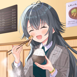 This is a pixiv picture whose title is 手毬...とんかつとラーメンだよ....