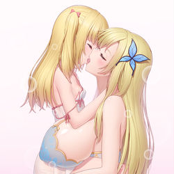 This is a pixiv picture whose title is 星奈❤小鸠⑤爱的拥吻.