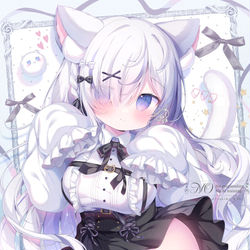 This is a pixiv picture whose title is 🖤 🐱🖤.