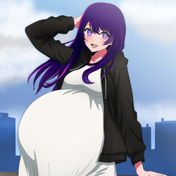 This is a pixiv picture whose title is 妊婦 星野愛.