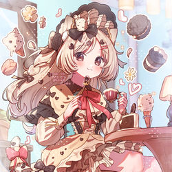 This is a pixiv picture whose title is 🍪×🤎.