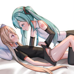 This is a pixiv picture whose title is みく真白.
