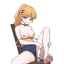 This is a pixiv picture whose title is 画一下朋友oc.