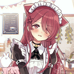 This is a pixiv picture whose title is メイド ナギくん.