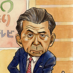 This is a pixiv picture whose title is 似顔絵　みのもんたさん.