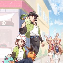 This is a pixiv picture whose title is ZA主人公達.