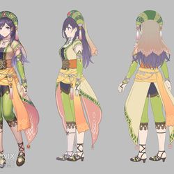 This is a pixiv picture whose title is 『ロマサガ2リメイク』　キャラデザイン設定画その3.