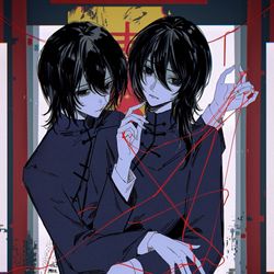 This is a pixiv picture whose title is 木镜绾真如她的名字一般，缠了自己的姐姐一辈子.