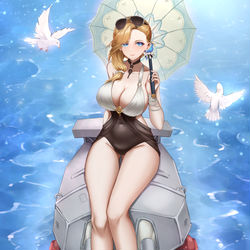 This is a pixiv picture whose title is 胡德阿姨.
