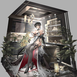 This is a pixiv picture whose title is こんばんは.