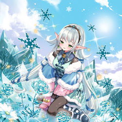 This is a pixiv picture whose title is 【Z/X】銀霜の冬景色 ヴェルジュ.