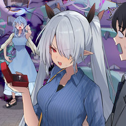 This is a pixiv picture whose title is 結婚したら毎日足舐めさせてやる♡.