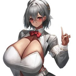 This is a pixiv picture whose title is 風紀委員褐色娘！！.