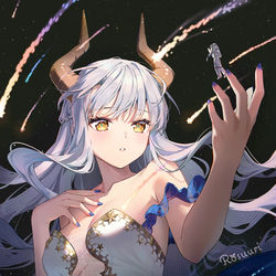 This is a pixiv picture whose title is 友達かな?🌠.