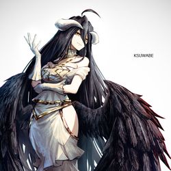 This is a pixiv picture whose title is アルベド.