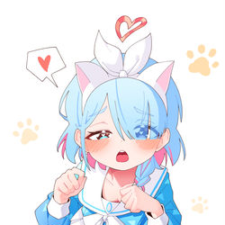 This is a pixiv picture whose title is 🐾.