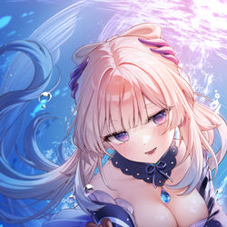 This is a pixiv picture whose title is 珊瑚宮心海.