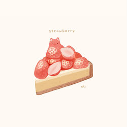 This is a pixiv picture whose title is いちごタルト.