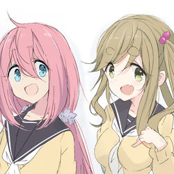 This is a pixiv picture whose title is なでしこちゃん犬子ちゃん.
