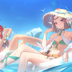 This is a pixiv picture whose title is Cermia & Iseria.