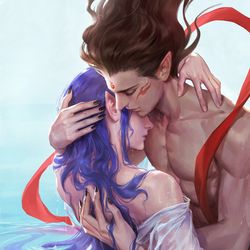 This is a pixiv picture whose title is 东海大浴场.
