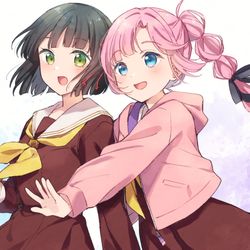 This is a pixiv picture whose title is なかよし.