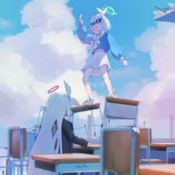 This is a pixiv picture whose title is 失重感.