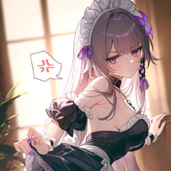 This is a pixiv picture whose title is メイド・ヘルタ.