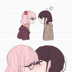 This is a pixiv picture whose title is 吵架就用肺活量一决胜负😅.