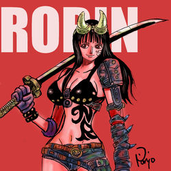 This is a pixiv picture whose title is NICO ROBIN.