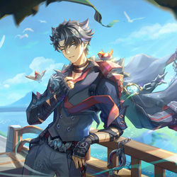 This is a pixiv picture whose title is 【旅途】莱欧斯利.