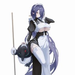 This is a pixiv picture whose title is メイドアリア.