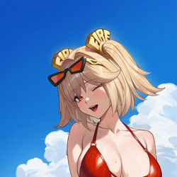 This is a pixiv picture whose title is バーニス・ホワイト \ Burnice White.
