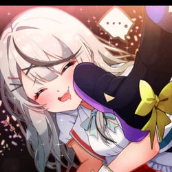 This is a pixiv picture whose title is 推しに夢を叶えてもらった沙花叉🎣✨.