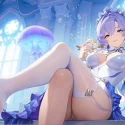This is a pixiv picture whose title is 鸣潮 坎特蕾拉.