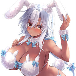 This is a pixiv picture whose title is ふわふわうさ武蔵しゃん.