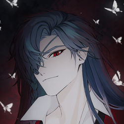 This is a pixiv picture whose title is 天官赐福.