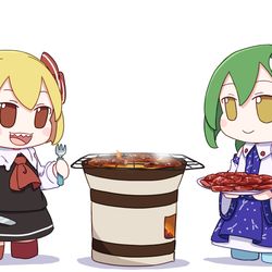 This is a pixiv picture whose title is 焼肉.
