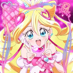 This is a pixiv picture whose title is キュアアイドル.