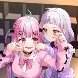 This is a pixiv picture whose title is あくしおForever！⚓️🌙.