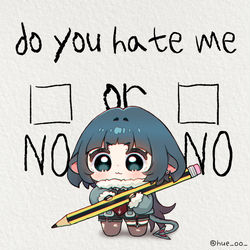 This is a pixiv picture whose title is ✏️.