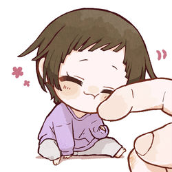This is a pixiv picture whose title is ちびなでこ　ひとなで.