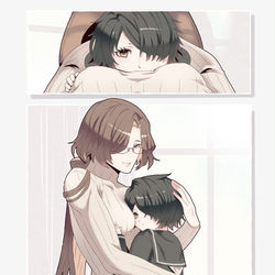 This is a pixiv picture whose title is 僕に優しいメスお兄さん.