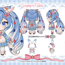 This is a pixiv picture whose title is ブルーベリーアイスクリームミク.