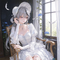 This is a pixiv picture whose title is 【琴诺|哥特洛丽塔】大小姐的优雅日常.