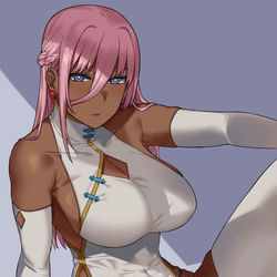 This is a pixiv picture whose title is 褐色.