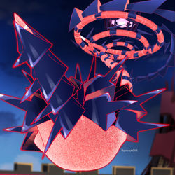 This is a pixiv picture whose title is ムゲンダイナのキョダイチョウハツ！.