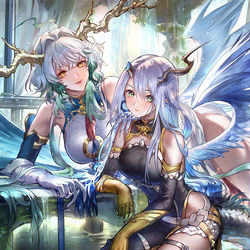 This is a pixiv picture whose title is 楽園への来訪.