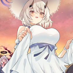 This is a pixiv picture whose title is 私の全てを見せてあげます♡.